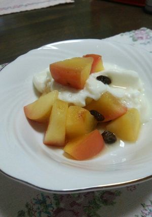 簡単おやつ♪りんごヨーグルト-レシピのメイン写真