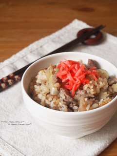 牛丼風炊き込みご飯-レシピのメイン写真