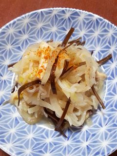 だし昆布活用*大根としらたきの炒め煮-レシピのメイン写真