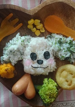 わんわんプレート-レシピのメイン写真