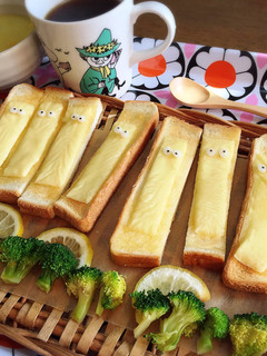 ニョロニョロのチーズトースト-レシピのメイン写真