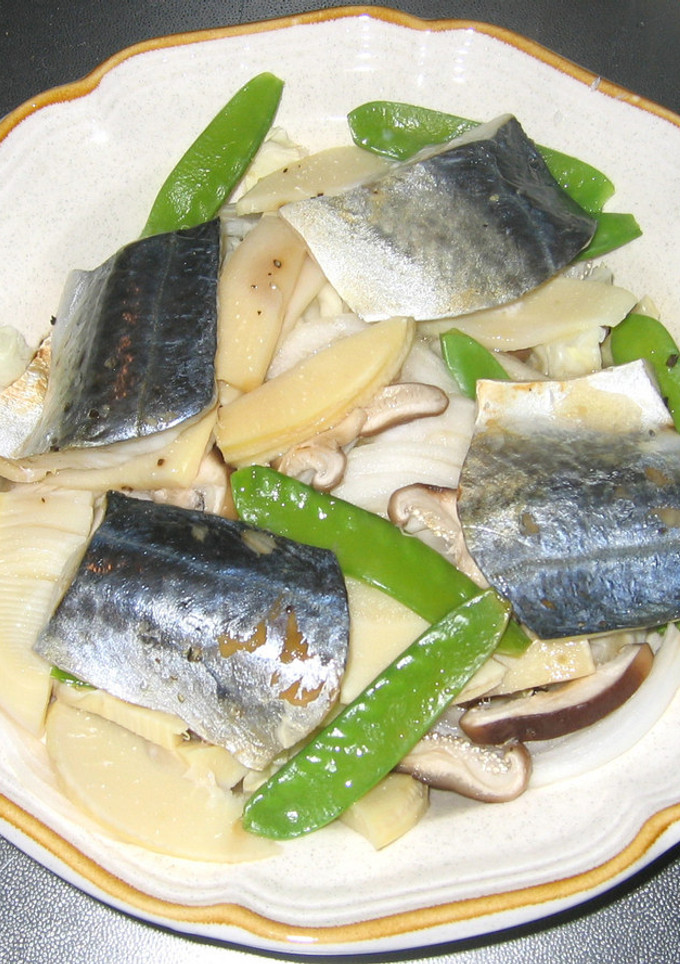 鰆と野菜のレンジ蒸し-レシピのメイン写真