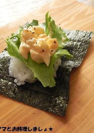 簡単★和風卵サラダの手まきごはん-レシピのメイン写真