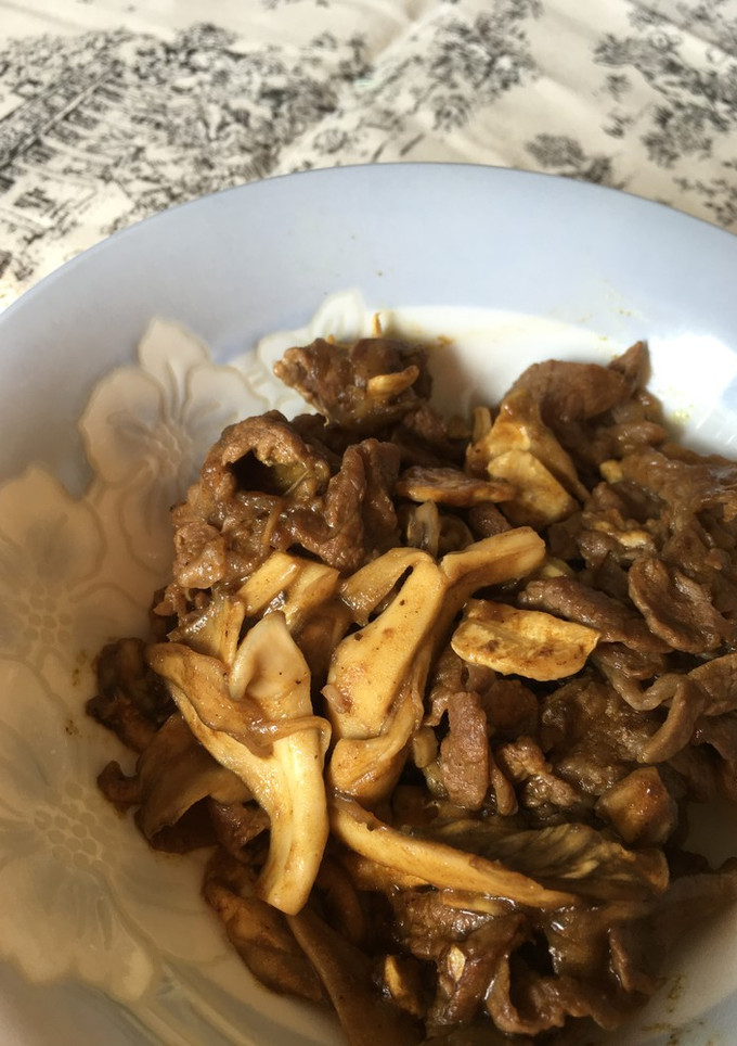牛肉と舞茸のオイスターカレー炒め-レシピのメイン写真