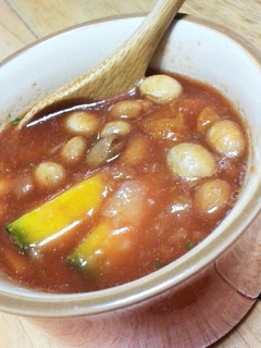 節分のお豆リメイク♪ トマトスープ☺-レシピのメイン写真