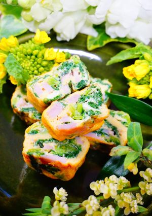 春＊すっごく美味しい【菜の花の玉子焼き】-レシピのメイン写真