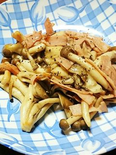 ハムきのこのマヨ炒め《お弁当にも♪》-レシピのメイン写真