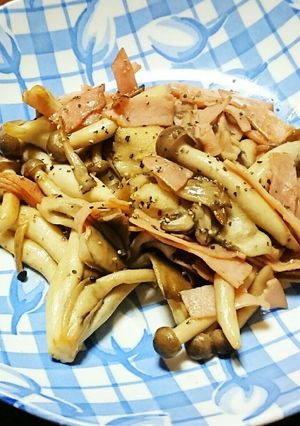 ハムきのこのマヨ炒め《お弁当にも♪》-レシピのメイン写真