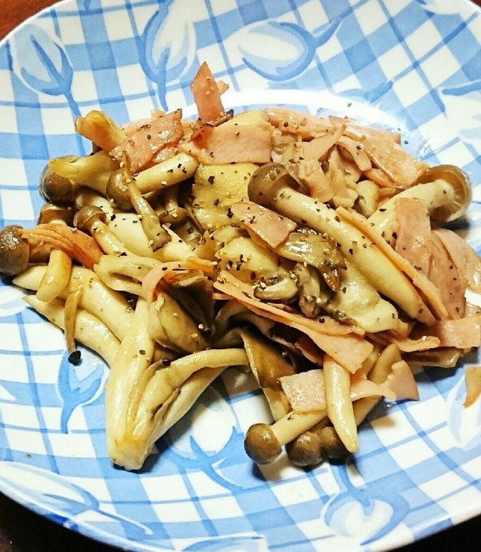 きのこはむ ハムきのこのマヨ炒め《お弁当にも♪》 by ぴんく珈琲