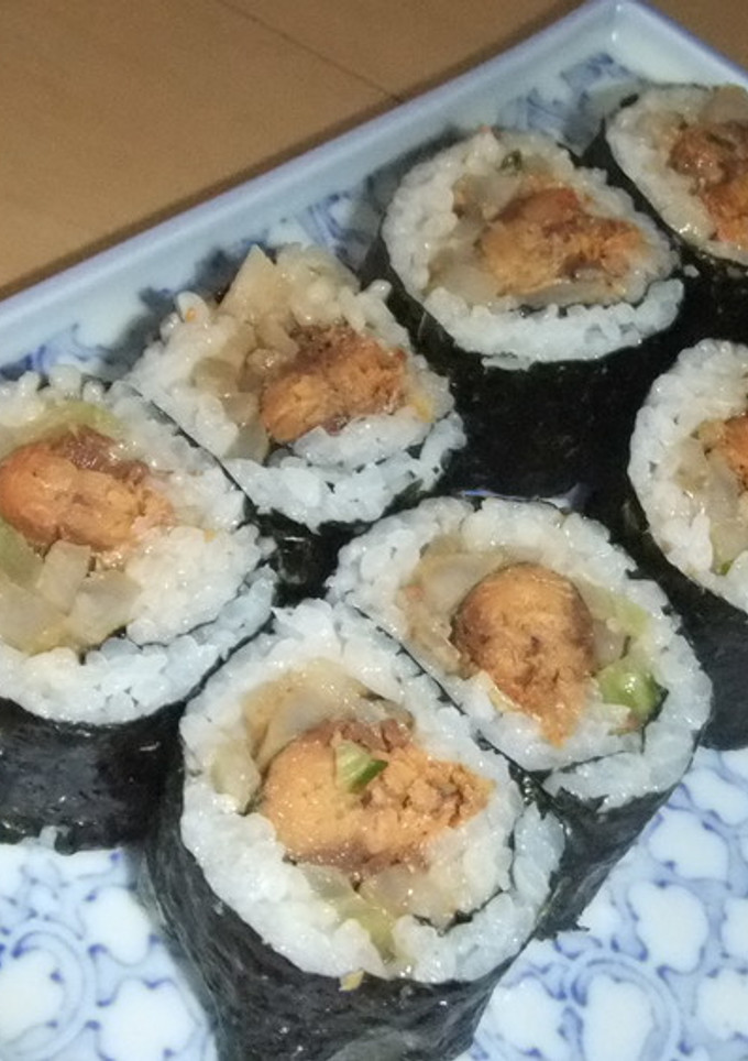 いわし缶とごぼうのくるみ風味巻き寿司-レシピのメイン写真