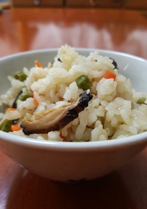 簡単！即席味噌汁 de 炊き込みご飯☆-レシピのメイン写真