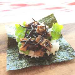 รูปของ ひじきの中華炒め煮の常備菜で手まきごはん