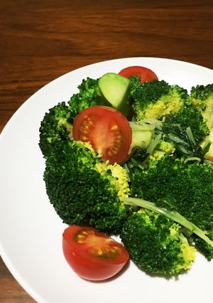 ブロッコリーと水菜のバター炒め-レシピのメイン写真