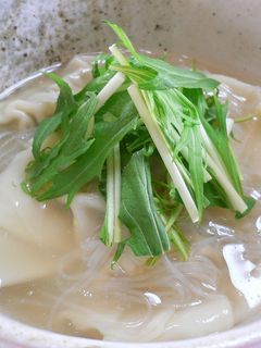 つるっと!春雨ワンタンスープ-レシピのメイン写真