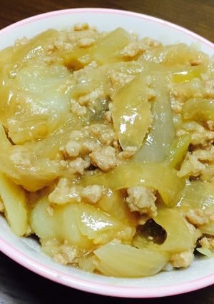 ✩挽肉とじゃがいもと玉ねぎの味噌じゃが✩-レシピのメイン写真