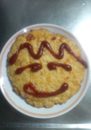 混ぜて焼くだけ｡簡単ライスオムレツ！！-レシピのメイン写真