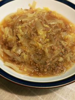 白菜大量消費☆春雨と豚ひき肉の炒め煮-レシピのメイン写真