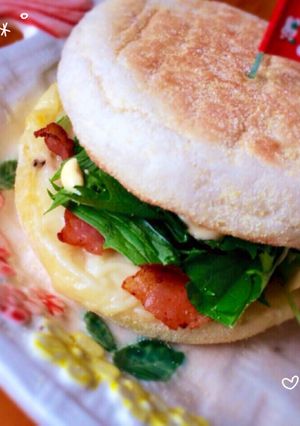 水菜のシャキシャキバーガー♪-レシピのメイン写真