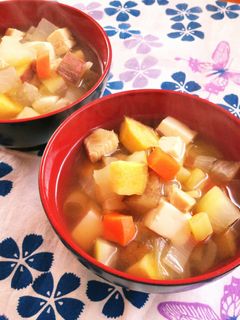 福島の郷土料理☆ざくざく(けんちん汁)。-レシピのメイン写真