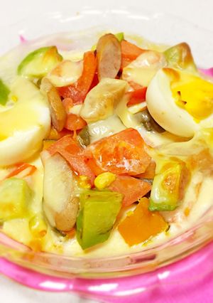 超簡単 彩りアボカドグラタン-レシピのメイン写真