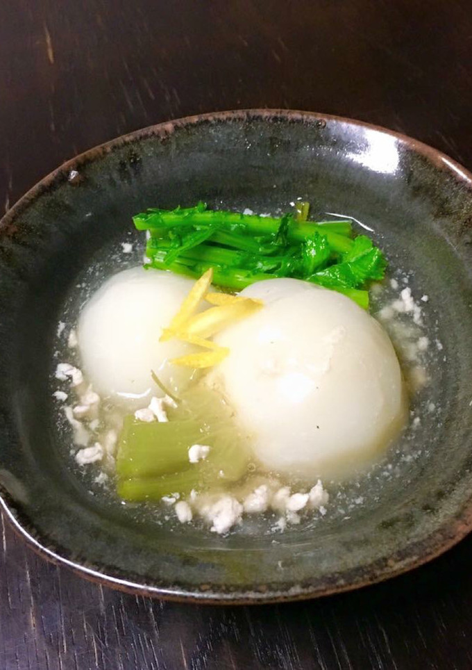 ☆寒い夜には あったかカブと鶏挽肉の煮物-レシピのメイン写真