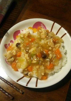 平日ご飯☆和風あんかけ丼♪-レシピのメイン写真