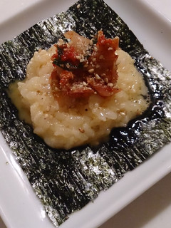 TKG(卵かけご飯)でキムチ手巻き-レシピのメイン写真