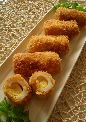 ちくわ de カレーコロッケ♪-レシピのメイン写真