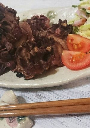 お酒のおつまみに❗砂肝焼き-レシピのメイン写真