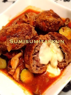 簡単♡煮込みチーズinバンバーグ☆-レシピのメイン写真