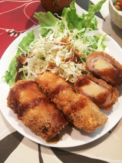 ヘルシー!高野豆腐に巻き巻き豚カツ-レシピのメイン写真
