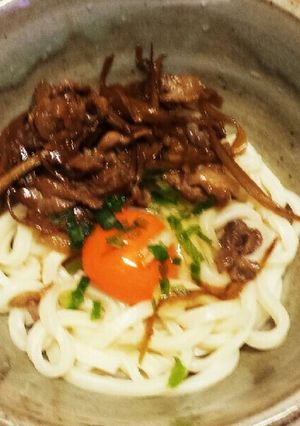 釜玉肉うどん-レシピのメイン写真