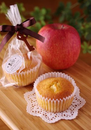 薄力粉で簡単♪りんごのカップケーキ-レシピのメイン写真