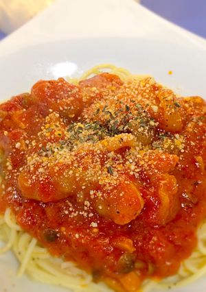 チキントマトパスタ-レシピのメイン写真