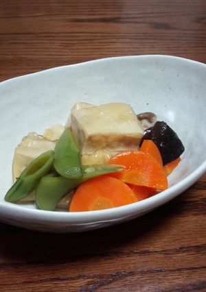 高野豆腐の揚げ煮-レシピのメイン写真