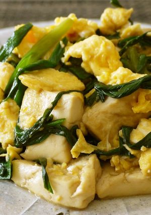 簡単♪にらたま(豆腐チャンプルー風)-レシピのメイン写真