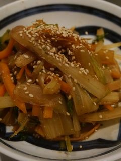 セロリとニンジンのきんぴら-レシピのメイン写真