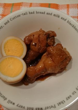 鶏手羽元とたまごのお酢煮込み★-レシピのメイン写真