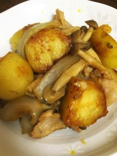 豚肉とジャガイモきのこのすき焼き炒め-レシピのメイン写真