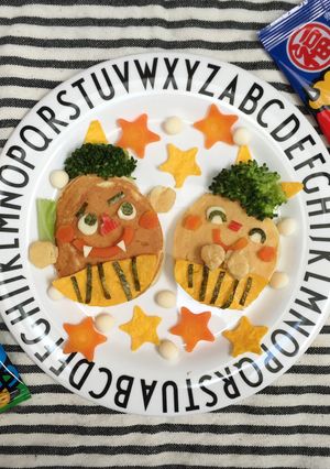 節分に☆鬼さんパンケーキ-レシピのメイン写真