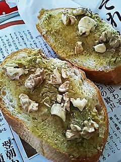 ラスクみたいな☆香ばし胡桃きなこトースト-レシピのメイン写真