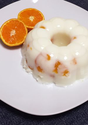 生クリームなしヨーグルトみかんゼリー-レシピのメイン写真