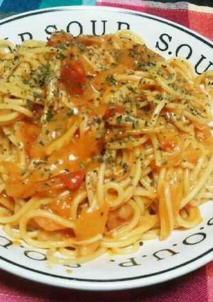 簡単ずぼら絶品♡トマトバジル♡パスタ-レシピのメイン写真