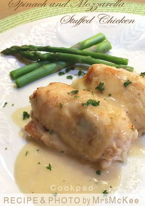ほうれん草とモッツァレラチーズの鶏肉巻き-レシピのメイン写真