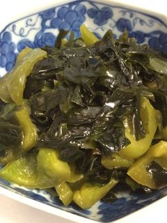 わかめとピーマン(パプリカ)の煮びたし-レシピのメイン写真