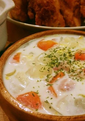 簡単♪冬野菜のチャウダー♪クリスマスにも-レシピのメイン写真