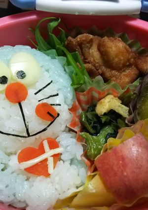 バレンタインのキャラ弁 ドラえもん♡-レシピのメイン写真