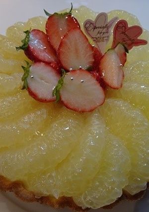 文旦たっぷりレアチーズタルト(^^♪-レシピのメイン写真