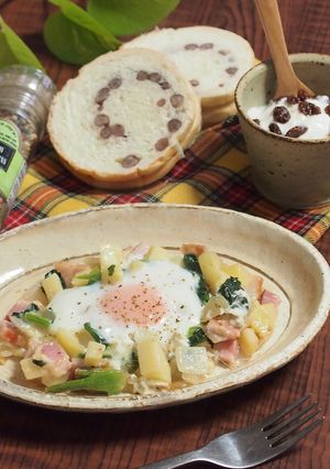 朝ごはん♪新じゃがチーズdeすごもり卵-レシピのメイン写真