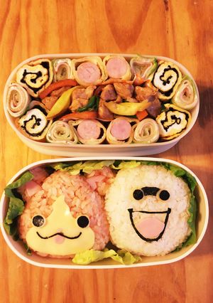 妖怪ぐるぐる弁当♡妖怪ウォッチキャラ弁♡-レシピのメイン写真